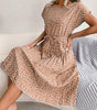 Robe Midi Imprimé Floral pour Femmes