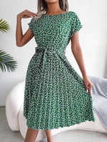 Robe Midi Imprimé Floral pour Femmes