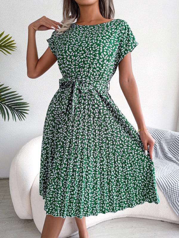 Robe Midi Imprimé Floral pour Femmes