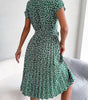 Robe Midi Imprimé Floral pour Femmes