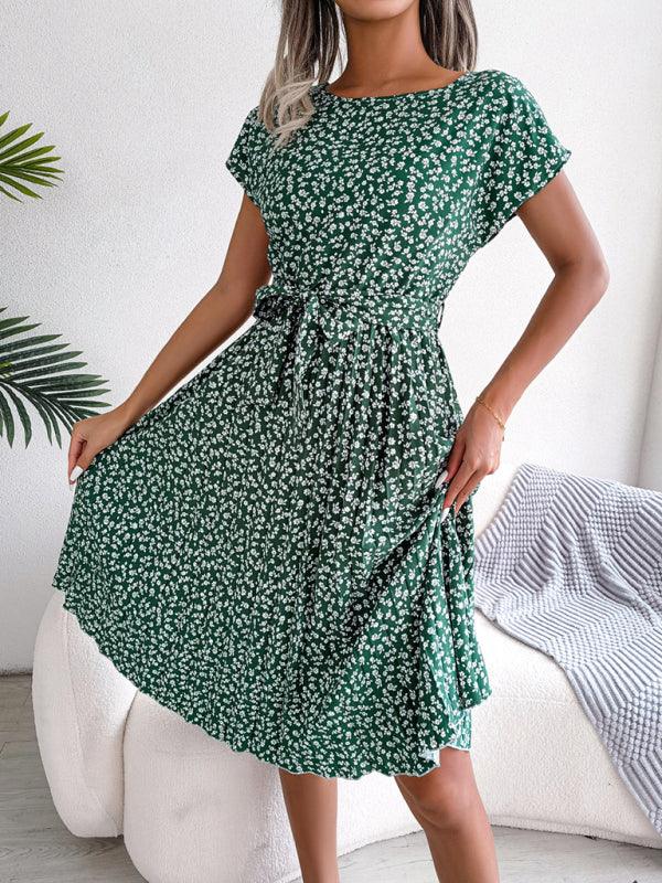 Robe Midi Imprimé Floral pour Femmes