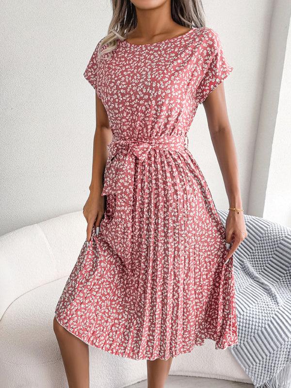 Robe Midi Imprimé Floral pour Femmes