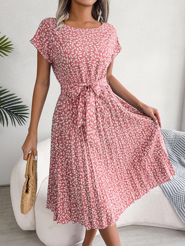 Robe Midi Imprimé Floral pour Femmes
