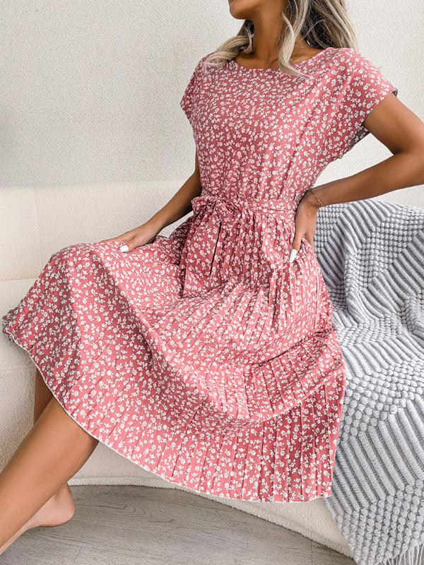 Robe Midi Imprimé Floral pour Femmes