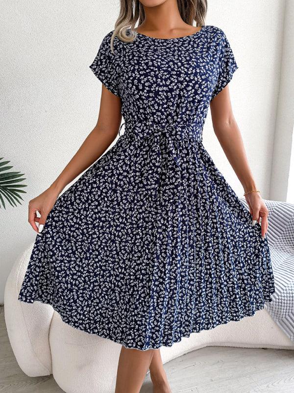 Robe Midi Imprimé Floral pour Femmes