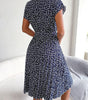 Robe Midi Imprimé Floral pour Femmes