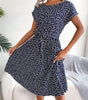 Robe Midi Imprimé Floral pour Femmes