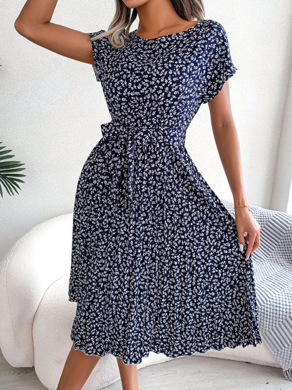 Robe Midi Imprimé Floral pour Femmes