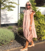Robe Midi Imprimé Floral et Volants pour Femmes
