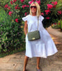Robe Midi Imprimé Floral et Volants pour Femmes