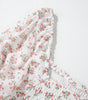 Robe Midi Imprimée Floral avec Volants pour Femmes
