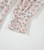 Robe Midi Imprimée Floral avec Volants pour Femmes