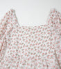 Robe Midi Imprimée Floral avec Volants pour Femmes