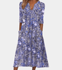 Robe Midi Imprimé Floral pour Femmes