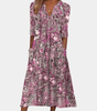 Robe Midi Imprimé Floral pour Femmes