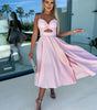 Robe Midi Drapée avec Fente et Poches pour Femmes