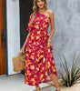 Robe Midi à Motif Géométrique pour Femmes