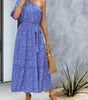 Robe Midi à Motif Géométrique pour Femmes