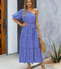 Robe Midi à Motif Géométrique pour Femmes