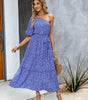 Robe Midi à Motif Géométrique pour Femmes