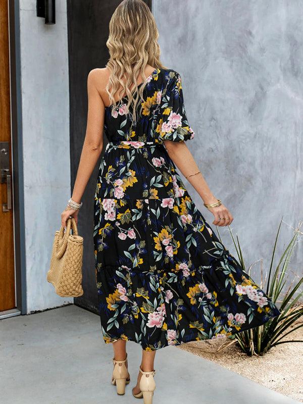 Robe Midi à Motif Géométrique pour Femmes