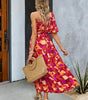 Robe Midi à Motif Géométrique pour Femmes