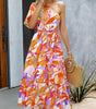 Robe Midi à Motif Géométrique pour Femmes