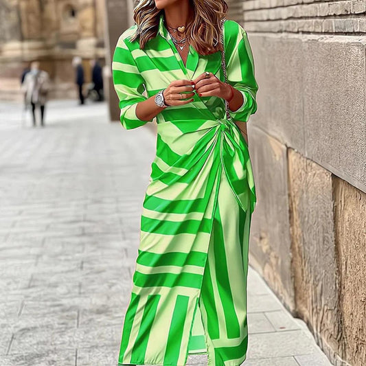 Robe Midi Rayée pour Femmes