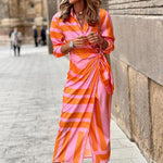 Robe Midi Rayée pour Femmes