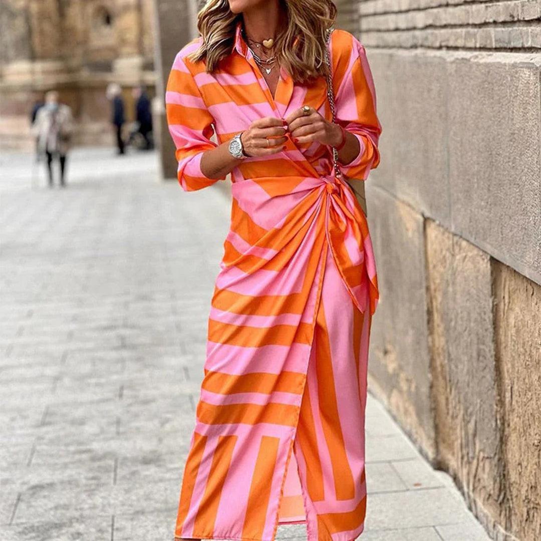 Robe Midi Rayée pour Femmes