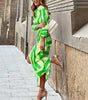 Robe Midi Rayée pour Femmes