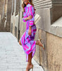 Robe Midi Rayée pour Femmes