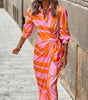 Robe Midi Rayée pour Femmes