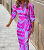 Robe Midi Rayée pour Femmes