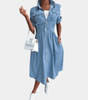 Robe Midi en Denim pour Femmes