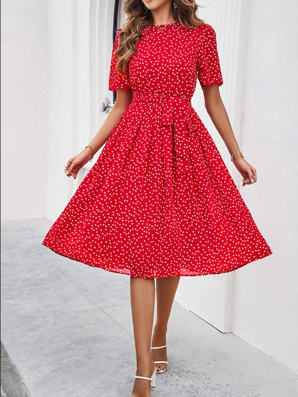 Robe Midi à Pois pour Femmes