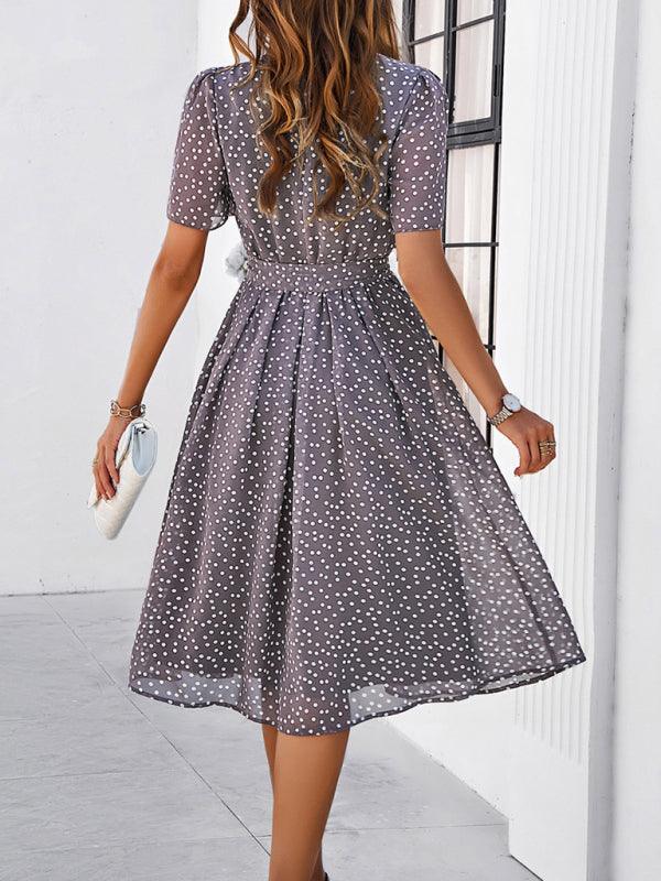 Robe Midi à Pois pour Femmes