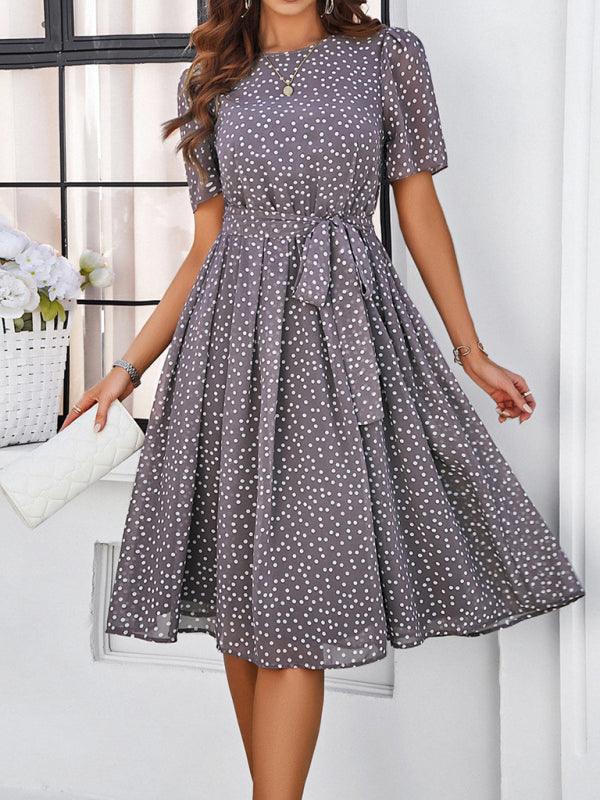 Robe Midi à Pois pour Femmes