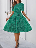 Robe Midi à Pois pour Femmes