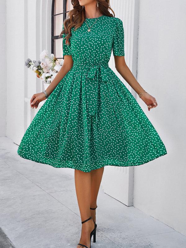 Robe Midi à Pois pour Femmes