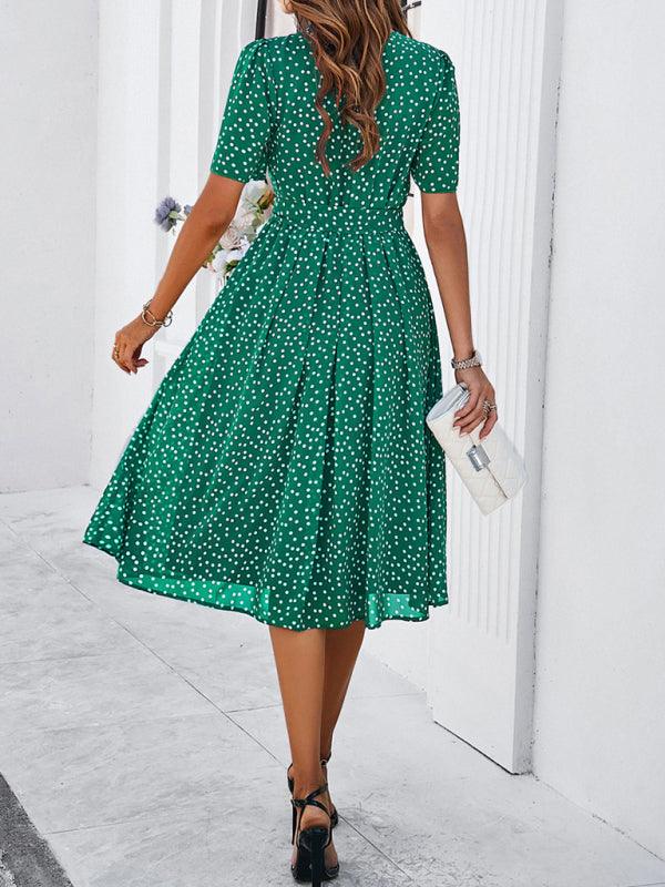 Robe Midi à Pois pour Femmes