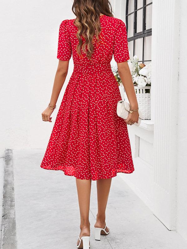 Robe Midi à Pois pour Femmes