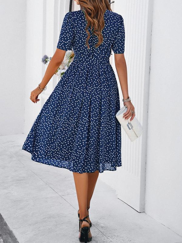 Robe Midi à Pois pour Femmes