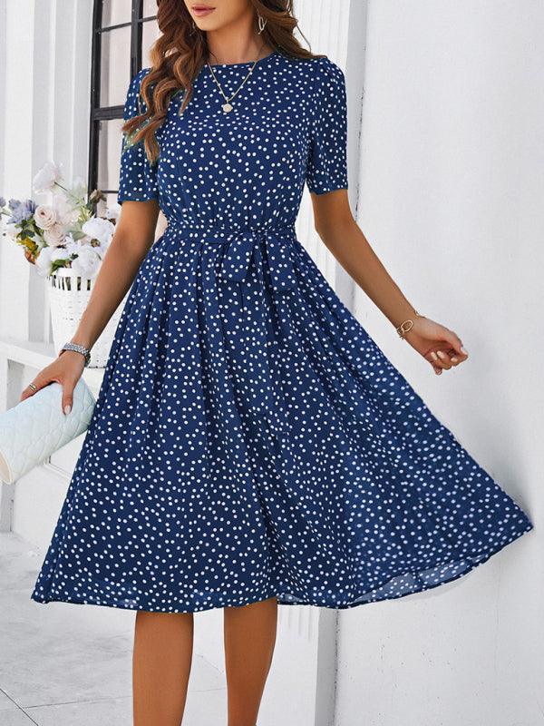 Robe Midi à Pois pour Femmes