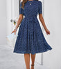 Robe Midi à Pois pour Femmes