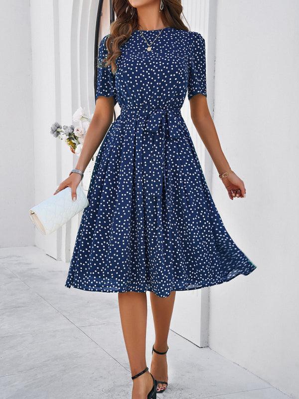 Robe Midi à Pois pour Femmes