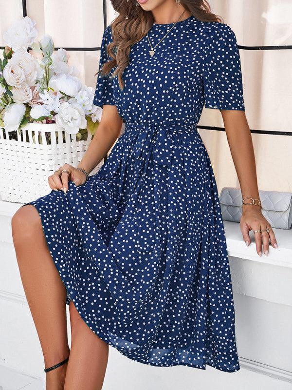 Robe Midi à Pois pour Femmes