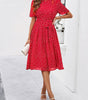 Robe Midi à Pois pour Femmes