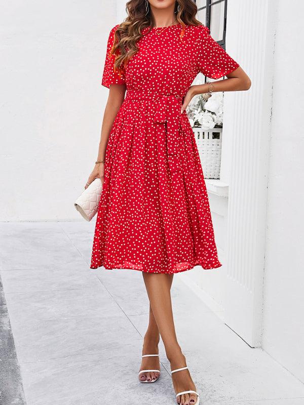Robe Midi à Pois pour Femmes