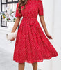 Robe Midi à Pois pour Femmes